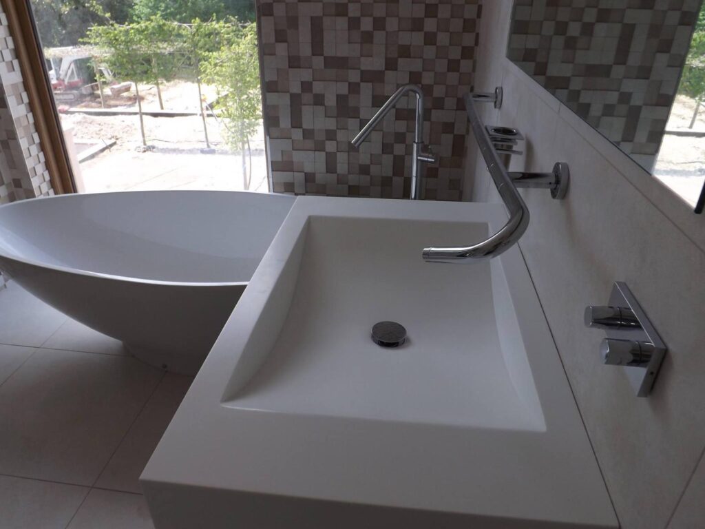 Corian basin Countertop Impact