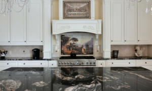 Granite kitchen worktop