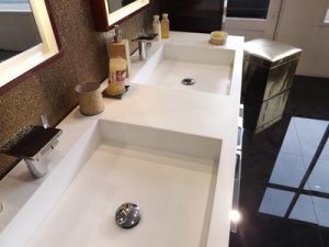 Corian square basins