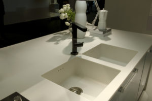 Corian kitchen worktops and sinks