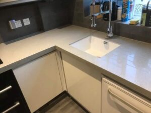 quartz overlay worktop