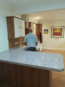 countertop impact stonemason fitting overlay worktop